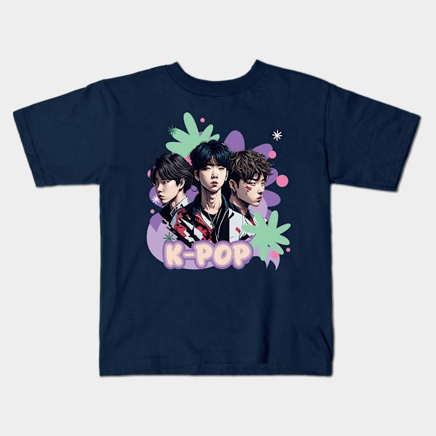 BTS Kids T-Shirt by Untildaystory